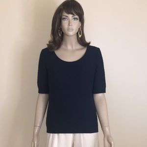 ST JOHN Navy Wool Size M Sweater